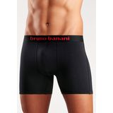 Bruno Banani Boxer »Boxershorts für Herren«, (Packung, 4 St.), mit längerem Bein und auffälligen Logobund