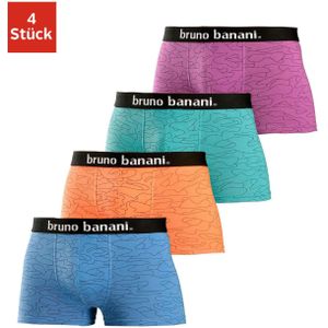 Bruno Banani Boxer Boxershorts für Herren (Packung, 4-St) mit Kontrast-Webbund