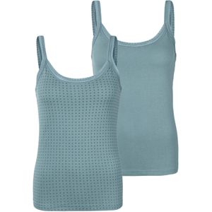 Hemden - Gevoerde Zoom - Jersey - Katoen - Mouwloos - 2 Pack