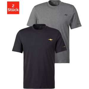 KangaROOS T-Shirt (2er-Pack) mit KangaROOS Print auf der Brust