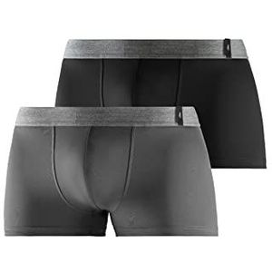 s.Oliver RED LABEL Bodywear LM s.Oliver boxershorts voor heren, 2 stuks, zwart, passend (2 stuks), strepen, zwart, M