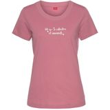 s.Oliver RED LABEL Pyjama Top - Oudroze - Korte Mouwen - Ronde Hals