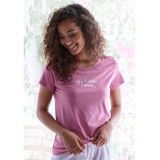 s.Oliver RED LABEL Pyjama Top - Oudroze - Korte Mouwen - Ronde Hals