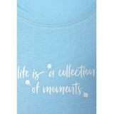 s.Oliver - RED LABEL - Pyjama Top - Hemelsblauw - 50% Katoen, 50% Viscose