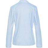 Pyjama - Lichtblauw Wit Gestreept - Knoopsluiting - Lange Mouwen