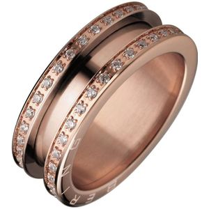 Bering Dames Dames Stainless Steel Ring Zirkonia 57 Roségoud 32000513