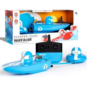 Sharper Image Wave Rage RC bestuurbare boot met sleepboot - blauw