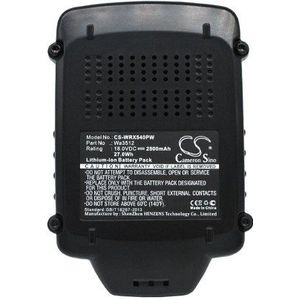 Worx WA3511 / WA3512 / WA3523 accu (18 V, 1500 mAh, Li-ion, 123accu huismerk)