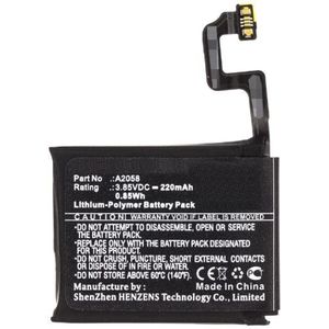 Apple Watch Series 4 40mm / A2058 accu (3,85V, 220 mAh, 123accu huismerk)