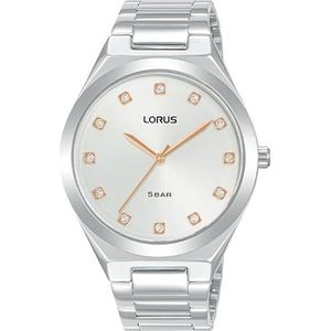 Lorus Dames analoog kwartshorloge met metalen armband RG201WX9, zilver, armband