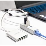 Unitek - Y-9313 - USB3.0 tot Multi-In - Geheugenkaartlezer - Zilver - Aluminium
