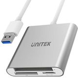 UNITEK Y-9313 lecteur de carte mémoire USB 3.2 Gen 1 (3.1 Gen 1) Argent
