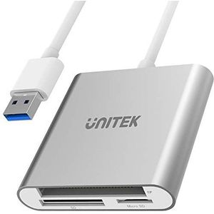 UNITEK Y-9313 lecteur de carte mémoire USB 3.2 Gen 1 (3.1 Gen 1) Argent