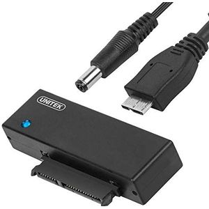 UNITEK 6 Gbps SATA naar USB 3.0 adapter, converter voor SATA HDD / SSD Universal 2.5 / 3.5 SATA en SATA I/II/III, optische stations (CD/DVD/Blu-Ray) met 12 V/2 A voeding