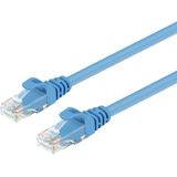 Unitek 1m Cat6 patchkabel S/FTP Pimf afscherming CAT-6 RJ45 netwerkkabel Ethernetkabel LAN DSL Switch Router Modem Access Point patchvelden Blauw - Y-C809ABL