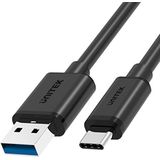 Just Mobile - UNITEK Y-C474BK - USB-kabel - Zwart - USB A naar USB C - 1 m