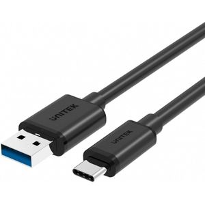 Just Mobile - UNITEK Y-C474BK - USB-kabel - Zwart - USB A naar USB C - 1 m