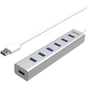 Unitek - Y-3090 - Hub - Zilver - 7x USB 3.0