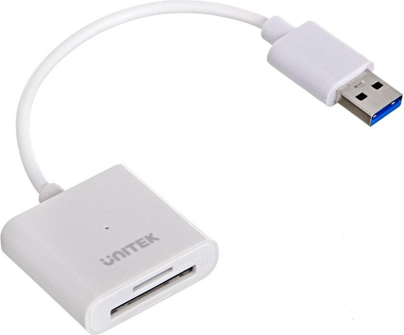 Unitek - Y-9321 - Geheugenkaartlezer - Wit - USB 3.0