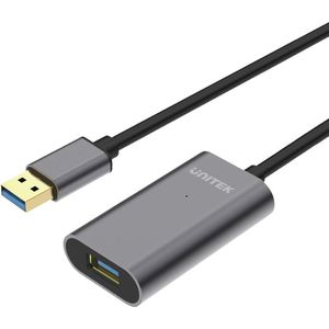 UNITEK USB 3.0 actieve verlengkabel, 5 M, Alu, y-3004