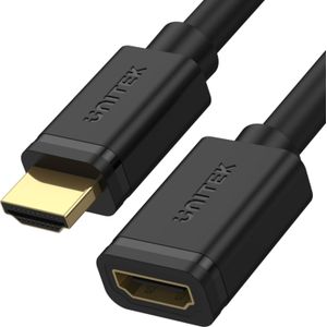 Unitek Y-C166K 4K 60Hz High Speed HDMI 2.0 Verlangerungskabel 3M / HDMI (M) - HDMI (F) / Unterstutzt 3D Darstellung und HDCP2.2 / Dolby TrueHD/Bidirektional