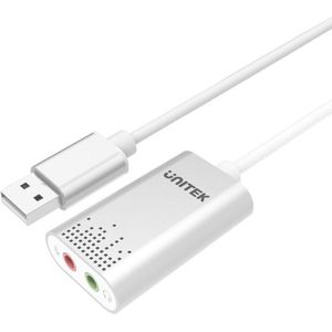 Unitek - Y-247A - Geluidskaart - Zilver - USB Type-A
