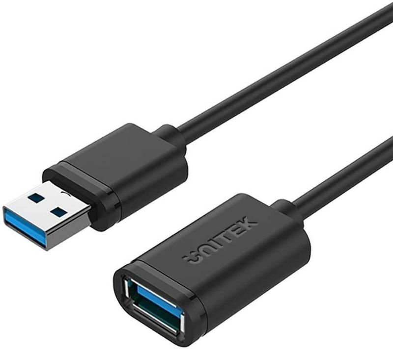 UNITEK - Y-C459GBK Kabel - USB 3.0 A naar A - 2 Meter - Zwart
