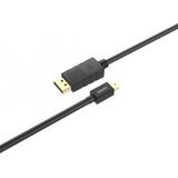 UNITEK Y-C611BK DisplayPort kabel 2 m Mini DisplayPort Zwart