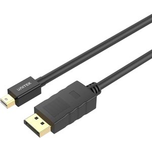 UNITEK Y-C611BK DisplayPort kabel 2 m Mini DisplayPort Zwart