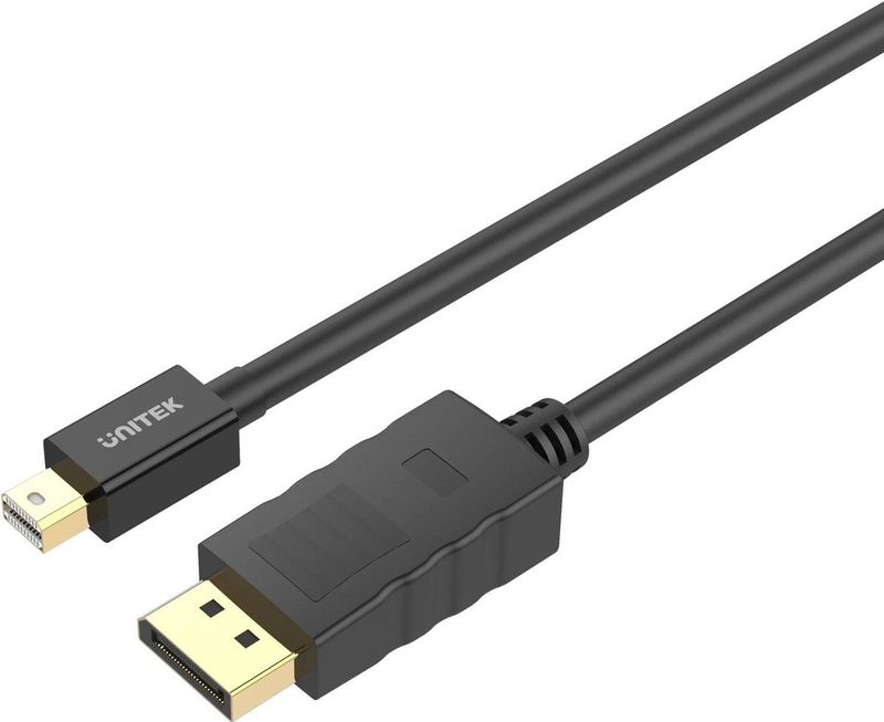 UNITEK Y-C611BK DisplayPort kabel 2 m Mini DisplayPort Zwart