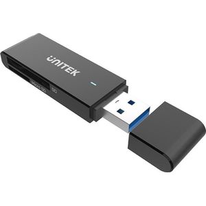 Unitek - Y-9327A - Geheugenkaartlezer - Zwart - USB 3.2