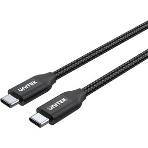 UNITEK Cable 2M PD USB C 100W USB C / USB C, C14059BK