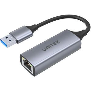 Unitek - USB naar Gigabit Ethernet-adapter - Aluminium - 12 cm - Plug & Play