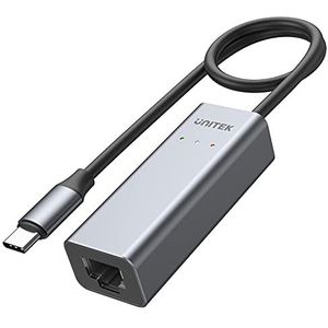 USB-C naar 2.5G Gigabit Ethernet-adapter U1313A / USB-C stekker en RJ-45-poort/USB SuperSpeed ​​​​5 Gbps/tweeweg-operatie/USB 3.2 Gen 1 / doorvocht: 2500 Mbit/s