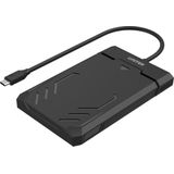 Unitek - Y-3036A - Harddisk Behuizing - Zwart - USB-C - 2.5 Inch