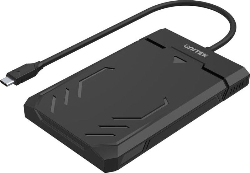 Unitek - Y-3036A - Harddisk Behuizing - Zwart - USB-C - 2.5 Inch