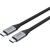 Unitek - C14082abk - USB-C Kabel - Zwart - 1 M - 100 W PD - 10 Gbps