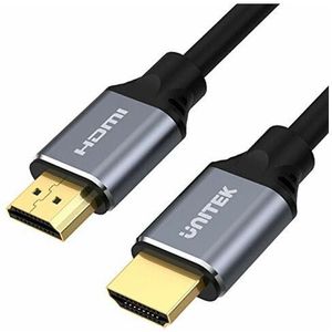 Unitek HDMI 2.1-kabel 2m 8K | Ultra High Speed HDMI-kabel zonder schokken 8K @ 60Hz, 4K @ 120Hz | Dynamic HDR 10+, Dolby Vision, eARC | voor TV OLED, Gaming, Xbox Series X, PS5 | flexibele aluminium aansluitingen