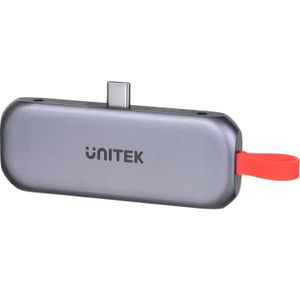 Unitek D1070A uHUB Q4 Lite 4-in-1 USB-C hub voor iPad Pro en Air met HDMI en 100W Power Delivery/aluminium legering en ABS milieuvriendelijke kunststof