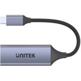 Unitek - U1323A - Hub USB - Grijs - Aluminium - 1000 Mbit/s