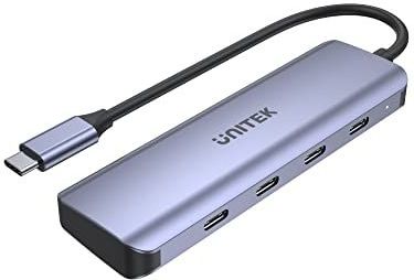 UNITEK - Aluminium Hub - 4-in-1 - USB 3.2 Gen1 - Kleur Space Grijs