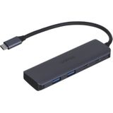 Unitek H1107Q Hub USB-C 2x USB-A (USB C), Docking station + USB-hub, Zwart