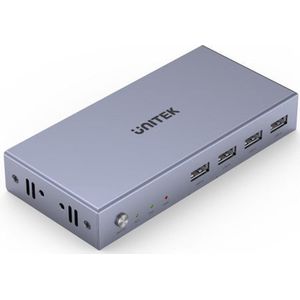 Unitek - V307A - KVM Switch - Grijs - HDMI 2.0 - 4K Ultra HD