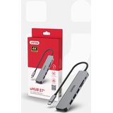 uHUB - S7+ - 7-in-1 USB-C Hub - Zwart - 4K HDMI - 100W Vermogen
