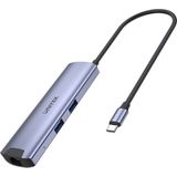 UNITEK H1112F USB-C Hub - 6-in-1 - HDMI 4K - Gigabit Ethernet - USB-C - USB-A