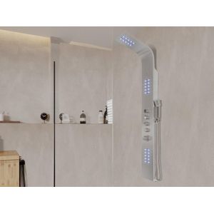 Shower & Design Douchekolom FELICITA met thermostaatkraan, balneotherapie en LED-verlichting - 20*165 cm L 20 cm x H 165 cm x D 20 cm