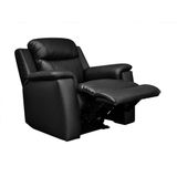 Relaxfauteuil EVASION van leer - zwart