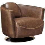 Clubfauteuil van leer met lived-in uiterlijk FLORENTIN L 78.5 cm x H 73 cm x D 85.5 cm