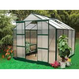 EXPERTLAND Tuinkas van polycarbonaat van 7,5 m² GREENEA II L 244 cm x H 225 cm x D 305 cm