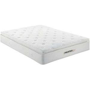 Vente-unique - Taschenfederkernmatratze mit integriertem Topper - 140 x 190 cm - feuerfest - Stärke 28 cm - delice von ysmée hôtel